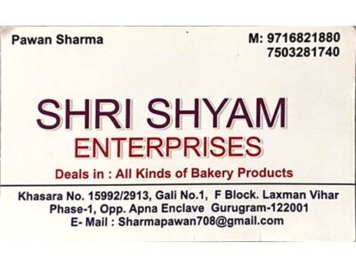 SHRI SHYAM ENTERPRISES | LAXMAN VIHAR | GURGAON